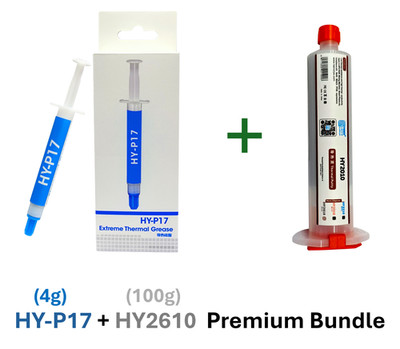   100g HY2610  +  HY-P17 Wärmeleitpaste (4g Spritze) Halnziye Premium Bundle