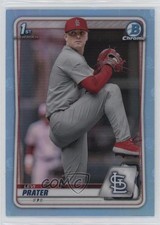 2020 Bowman Draft Chrome Sky Blue Refractor Levi Prater #BD-125 15fy