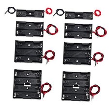 8 Pack Battery Holder Bundle with Wire 8Pcs AA