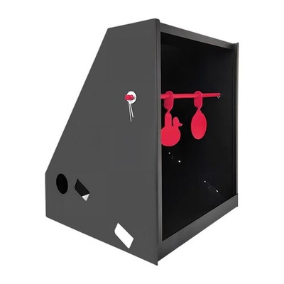 Target Box Practice Equipment Accessories with 2 Rotating Target Sturdy Portable
