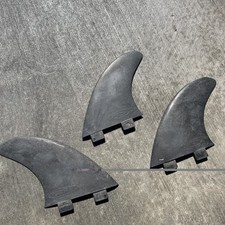 FCS GPR Original surfboard Tri-fin 3 fins setup surf fins Black.