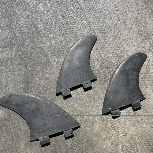 FCS GPR Original surfboard Tri-fin 3 fins setup surf fins Black.