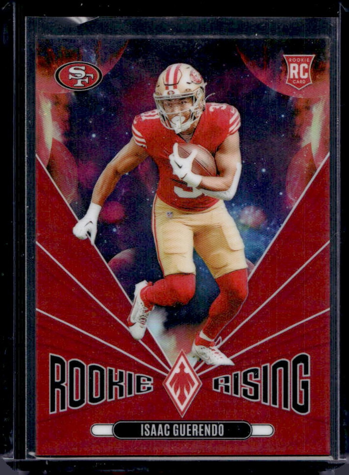 2024 Phoenix Isaac Guerendo Rookie Rising RC Red Rookie #62/99 49ers