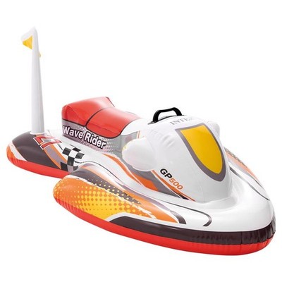 Intex Wave Rider Ride-On 46'' Vinyl Inflatable Pool Float Multicolor 3+