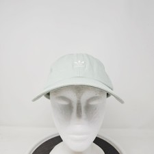 Adidas Hat Cap Baseball Strap Back One Size Green Mens Trefoil Logo Cotton