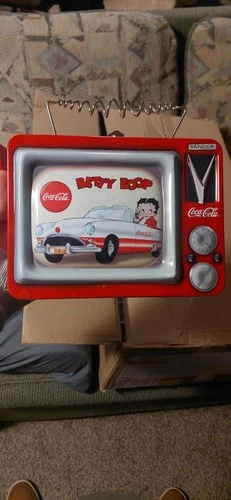Betty Boop & Coca-Cola Retro TV Collectible Tin - Vandor 2000 Vintage