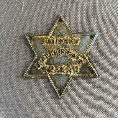 Jüdisches Ghetto Krakau Krakau Zinn Stern Abzeichen