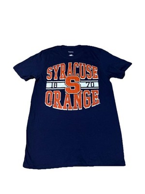 Syracuse Orange T-Shirt Navy Blue Graphic Tee Cotton Mens Small Captivating