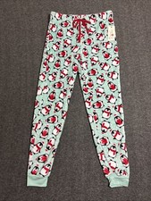Secret Treasures Women's Sleepwear Pants Penguin Print Fleece Green Small 4-6