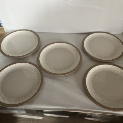5 Midwinter Natural Wedgewood Stoneware 7'' Brown Speckle Bread  Plates (I1)