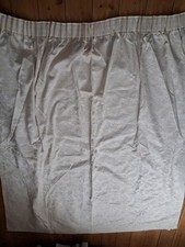 Pale Cream Jaquard Lined Quality Curtains . 69" X 40" Each Curtain. Bargain.