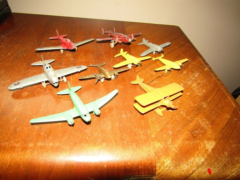 Lot Of 9 Miscellaneous Brands Metal Toy Planes  Tootsie Toys