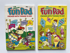 Vintage 1991 -The Original "Fun Pad" Activities for Kids lot of 2 Unused