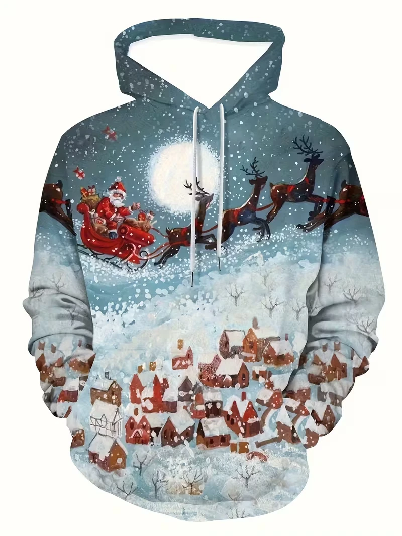 Men's Colorful Sweatshirts Hoodie long sleeve oversized BIG size 2XL