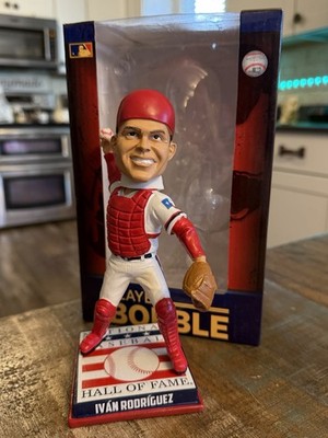 IVAN Pudge RODRIGUEZ Texas Rangers Legend MLB Hall of Fame Bobblehead NIB!