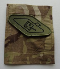 British Army Royal Tank Regiment MTP Blanking Panel & Arm Badge