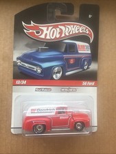 Hot Wheels Slick Rides Delivery Bf Goodrich 56 Ford Truck Diecast Real Riders