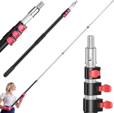 5-24 Ft Multi-Purpose Telescoping Extension Pole For Painting Dusting Cleaning