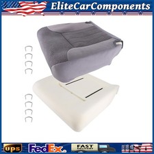 Driver Bottom Cloth Seat Cover Gray Foam Cushion For 94-97 Dodge Ram 1500 2500