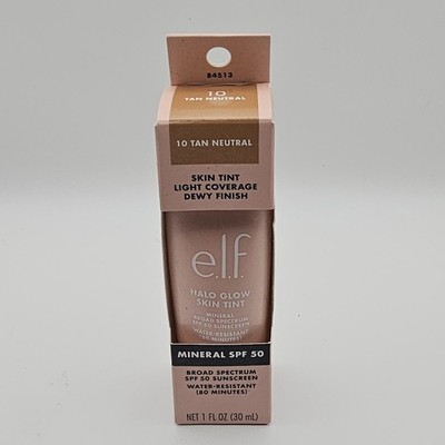 e.l.f. Halo Glow Skin Tint SPF 50, 10 Medium Neutral**NEW**