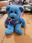 Vintage 2002 Ty Beanie Buddies Addison the Baseball Teddy Bear Plush