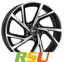 4x MAK Kassel black mirror 7.5x17" ET40 LK5 112 ML 76 Alufelgen 17 Zoll