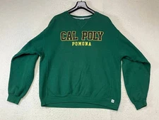 Russell Athletic Cal Poly Pomona Crewneck Sweater Men’s Size XLarge Green 