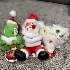 Meanies Shocking Stuffers  99 Christmas Plush Lot 3 - Ref 800
