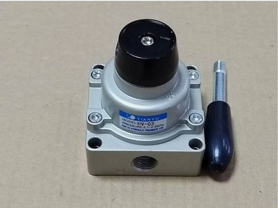 1 PC Hand Rotary Lever Valve HV-03 PT 3/8 4/3 way midst closed type 16mm² 0.89CV