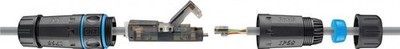 Outdoor (IP68) Netzwerkkabel-Verbinder, CAT 6A UTP ungeschirmt, für LSA Montage