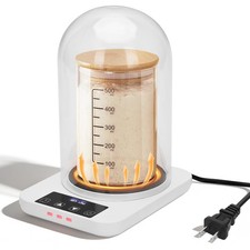 Sourdough Starter Warmer with Glass Dome, Precise 1 F Thermostat Control 70-...