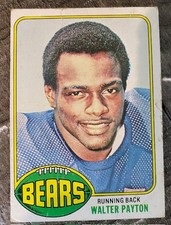 1976 Topps football Walter Payton Rookie card #148 - Creases - Low Grade. rookie card picture