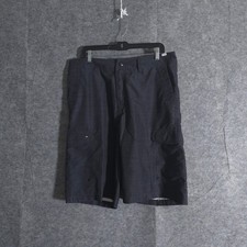 Quiksilver Amphibians Mens 34 Blue Hybrid Cargo Shorts Water Swim Surf Outdoor