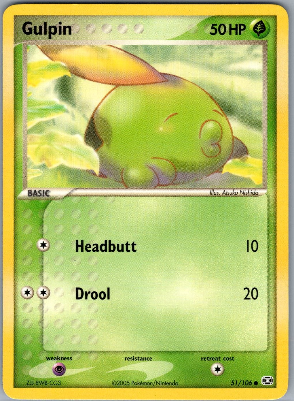 Gulpin Emerald 51/106 LP-NM Pokemon card