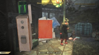 Fallout 76   PS4 / PS5  Vintage Water Cooler Plan Rare
