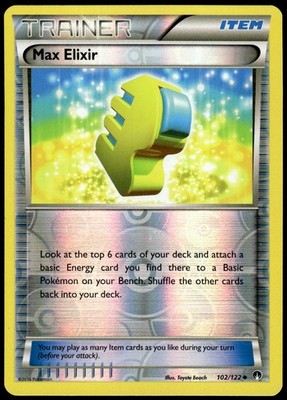 Max Elixir 102/122 Uncommon BREAKpoint Pokemon Reverse Holo NM