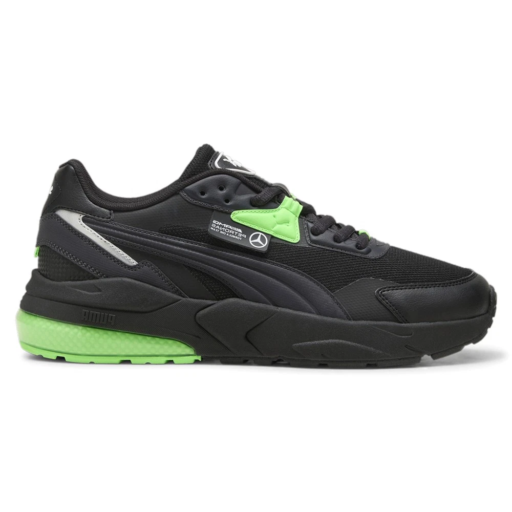 PUMA Mercedes Amg Petronas F1 Vis2k Lace Up Mens Black Sneakers Casual Shoes 30