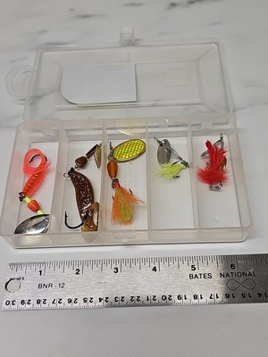 5Pcs Fishing Lures Spinnerbaits hand crafted high quality materials-As Shown