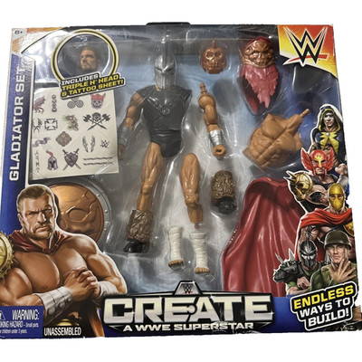 WWE CREATE A WWE SUPERSTAR TRIPLE H GLADIATOR SET Wrestling