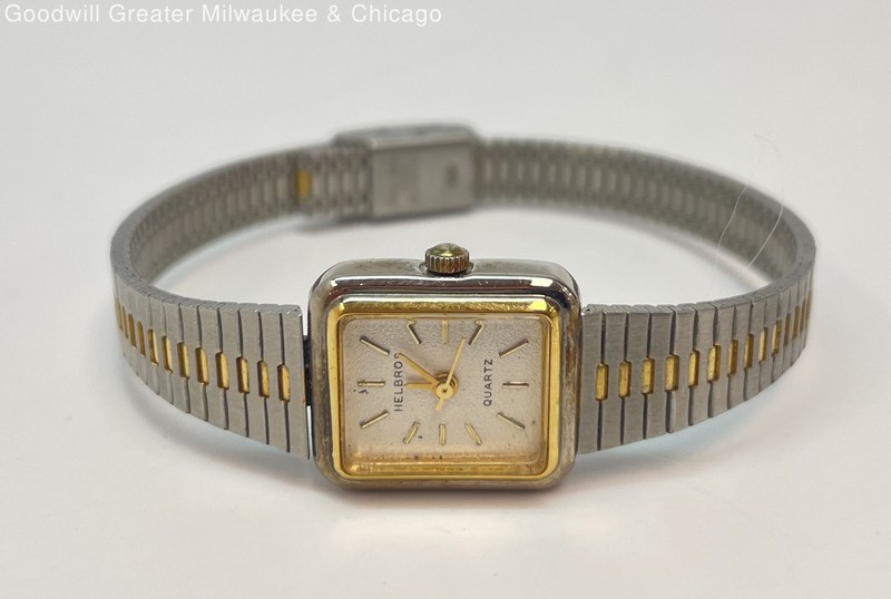 Ladies Helbros Two-Tone Stainless-Steel Back Watch 20.4g