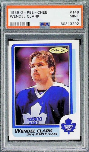 Wendel Clark #149 1986 O-Pee-Chee card