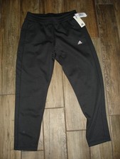 NEW Adidas Jogger black pants Men's L large JN6880 W FL TAPER PANT 1791867