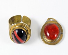 Rafael Canada Vintage Jewelry - A Statement Ring And A Pendant