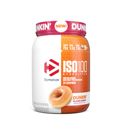 ISO 100  Whey Protein Isolate - Dunkin  Glazed Donut (20 Servings)