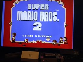 Super Mario Bros 2 Nintendo NES Cartridge & Manual TESTED