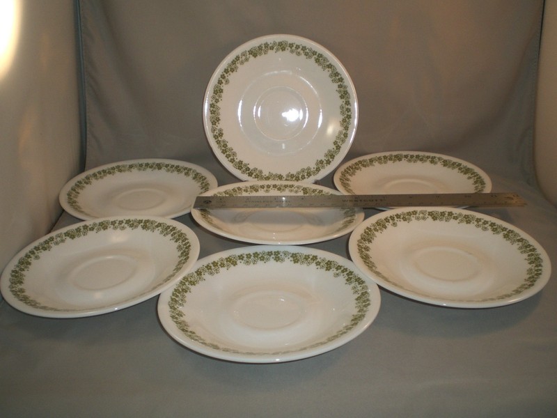 Corelle Spring Blossom Crazy Daisy 7 Saucers 6.25” Dishes Replacements 
