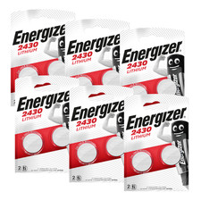 12 Energizer Cr2430 Watch 3V Button Cells Dl2430 Ecr2430 Exp 2033 New