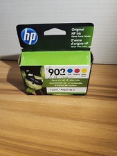New Genuine HP 902 Cyan Magenta Yellow 3PK Ink Cartridges OfficeJet Pro 6961