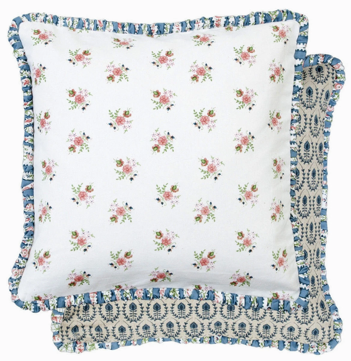 Clayre & Eef Federa Per Cuscino Sedia Multicolore 40x40 Cm - 100% Cotone, Stile Shabby Chic E Vintage, COL25