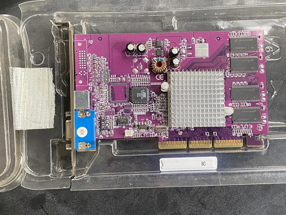 PNY  GF4MX420AGP  Video Card  VCG4MX42APB TV- OUT  VGA-OUT 70AT902009105 - Image 2 of 4